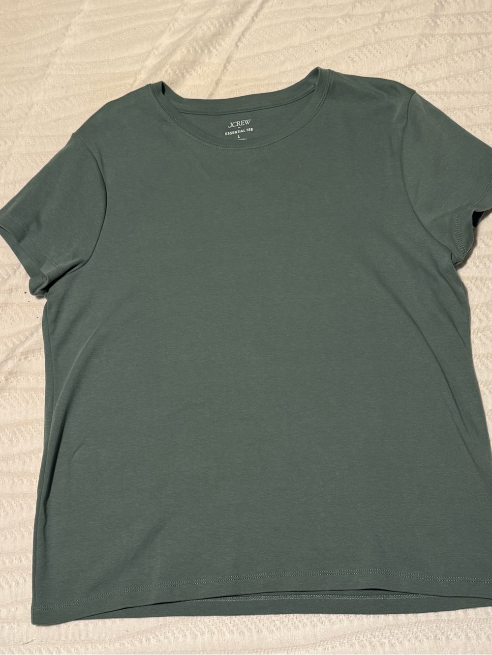 J. Crew Essential Tee in Sage Green
